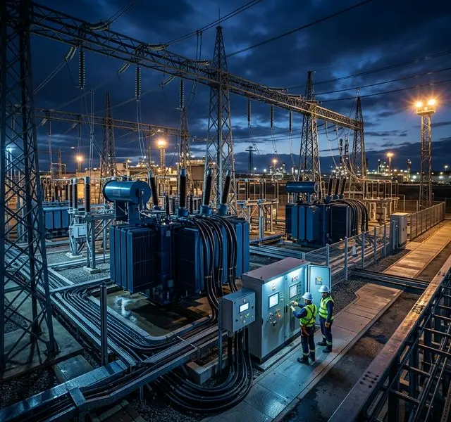 Subestación eléctrica industrial — Ámbar Ingeniería UVIE 620
